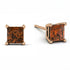 Princess Cut Stud Earrings - Kenia No. 1102 image 2