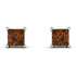 Princess Cut Stud Earrings - Kenia No. 1103 image 1