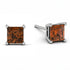 Princess Cut Stud Earrings - Kenia No. 1103 image 2