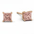 Princess Cut Stud Earrings - Kenia No. 902 image 2