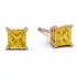 Princess Cut Stud Earrings - Kenia No. 602 image 2