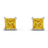 Princess Cut Stud Earrings - Kenia No. 603 image 1