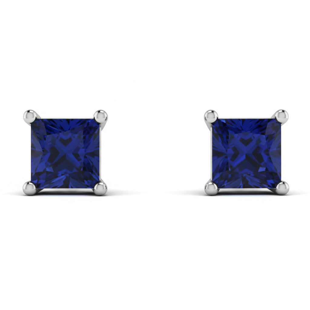 Princess Cut Stud Earrings - Kenia No. 15