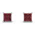 Princess Cut Stud Earrings - Kenia No. 12 image 1