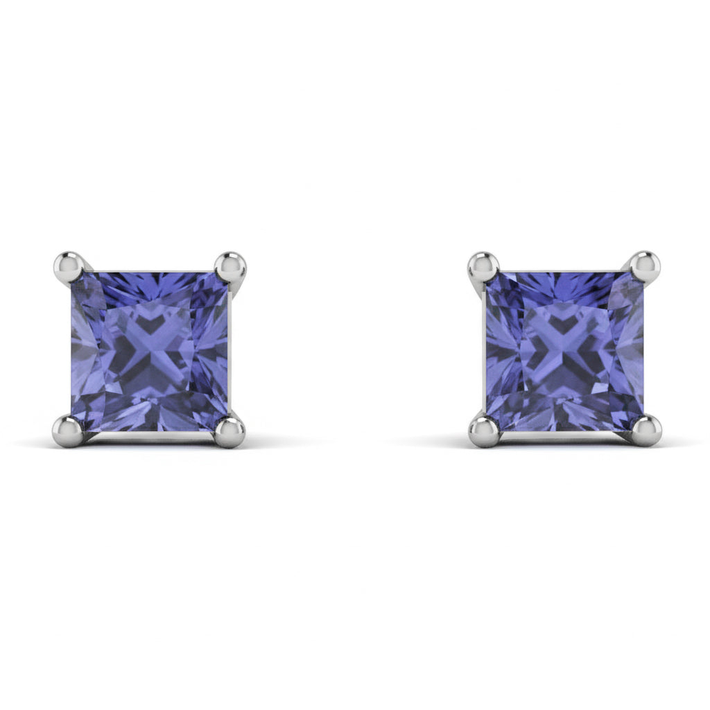 Princess Cut Stud Earrings - Kenia No. 203