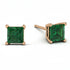 Princess Cut Stud Earrings - Kenia No. 5 image 2