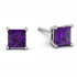 Princess Cut Stud Earrings - Kenia No. 303 image 2
