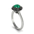 Black Diamond Crown Halo Engagement Ring - Annie No. 36 image 2