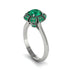 Emerald Crown Halo Engagement Ring - Annie No. 21 image 2
