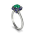 Sapphire Crown Halo Engagement Ring - Annie No. 66 image 2