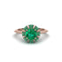 Emerald Crown Halo Engagement Ring - Annie No. 20 image 1