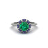 Sapphire Crown Halo Engagement Ring - Annie No. 66 image 1