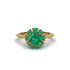 Emerald Crown Halo Engagement Ring - Annie No. 19 image 1
