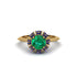 Sapphire Crown Halo Engagement Ring - Annie No. 64 image 1