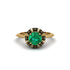 Black Diamond Crown Halo Engagement Ring - Annie No. 34 image 1
