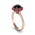 Ruby Crown Halo Engagement Ring - Annie No. 53 image 2