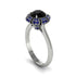 Sapphire Crown Halo Engagement Ring - Annie No. 69 image 2