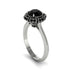 Black Diamond Crown Halo Engagement Ring - Annie No. 39 image 2