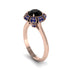 Sapphire Crown Halo Engagement Ring - Annie No. 68 image 2