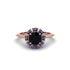 Sapphire Crown Halo Engagement Ring - Annie No. 68 image 1