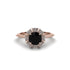 Diamond Crown Halo Engagement Ring - Annie No. 8 image 1