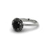 Black Diamond Crown Halo Engagement Ring - Annie No. 39 image 3