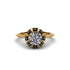 Black Diamond Crown Halo Engagement Ring - Annie No. 31 image 1