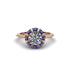 Sapphire Crown Halo Engagement Ring - Annie No. 62 image 1