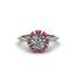 Ruby Crown Halo Engagement Ring - Annie No. 48 image 1