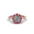 Ruby Crown Halo Engagement Ring - Annie No. 47 image 1