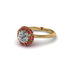 Ruby Crown Halo Engagement Ring - Annie No. 46 image 3
