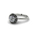 Black Diamond Crown Halo Engagement Ring - Annie No. 33 image 3