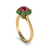 Emerald Crown Halo Engagement Ring - Annie No. 25 image 2