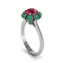 Emerald Crown Halo Engagement Ring - Annie No. 27 image 2