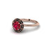 Black Diamond Crown Halo Engagement Ring - Annie No. 41 image 3