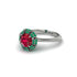 Emerald Crown Halo Engagement Ring - Annie No. 27 image 3