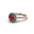 Emerald Crown Halo Engagement Ring - Annie No. 26 image 3