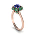 Emerald Crown Halo Engagement Ring - Annie No. 29 image 2