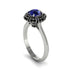 Black Diamond Crown Halo Engagement Ring - Annie No. 45 image 2