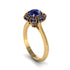 Sapphire Crown Halo Engagement Ring - Annie No. 73 image 2