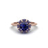 Sapphire Crown Halo Engagement Ring - Annie No. 74 image 1