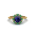 Emerald Crown Halo Engagement Ring - Annie No. 28 image 1