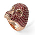 Ruby-Encrusted Skull Men's Fashion Ring - Jules No. 11 image 2