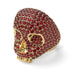 Ruby-Encrusted Skull Men's Fashion Ring - Jules No. 10 image 2