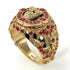 Ruby Wolf Gold Men's Fashion Ring - Eli No. 10 image 2