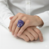 Sapphire-Encrusted Skull Men's Fashion Ring - Jules No. 15 image 5