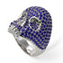Sapphire-Encrusted Skull Men's Fashion Ring - Jules No. 15 image 3