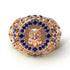 Sapphire Owl Gold Men's Fashion Ring - Adrian No. 14 image 2