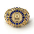 Sapphire Wolf Gold Men's Fashion Ring - Eli No. 13 image 2