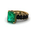 Luxury Emerald Cut Emerald Engagement Ring - Nadia No. 34 image 3